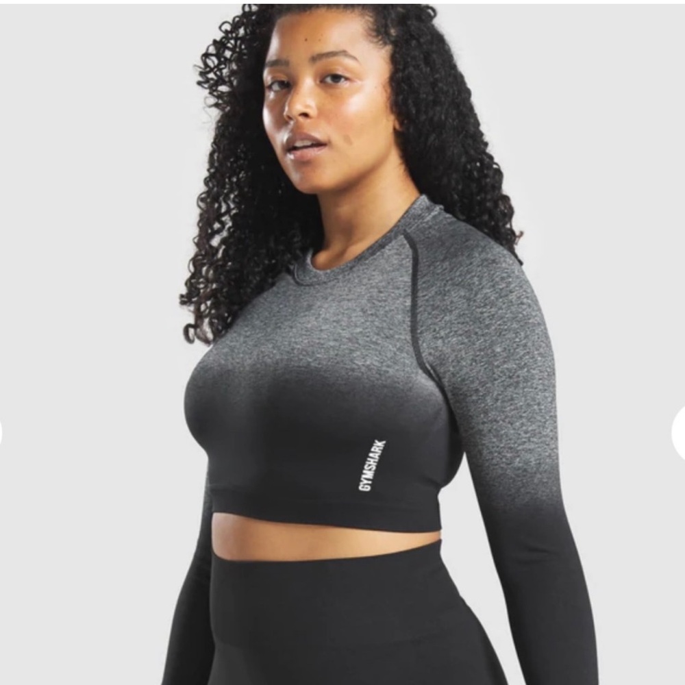 Gymshark Adapt Ombré Seamless Long Sleeve Crop Top NWT